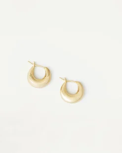 Loeffler Randall Adeline Gold Mini Dome Hoop Earring| Jewelry