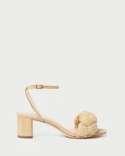 Loeffler Randall Avril Natural Raffia Heeled Sandal| FOR THE BRIDE|Casual Staples