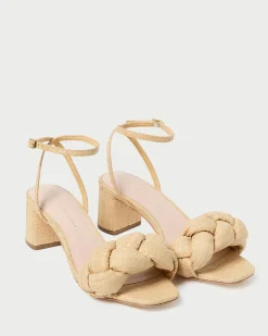 Loeffler Randall Avril Natural Raffia Heeled Sandal| FOR THE BRIDE|Casual Staples
