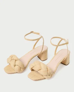 Loeffler Randall Avril Natural Raffia Heeled Sandal| FOR THE BRIDE|Casual Staples