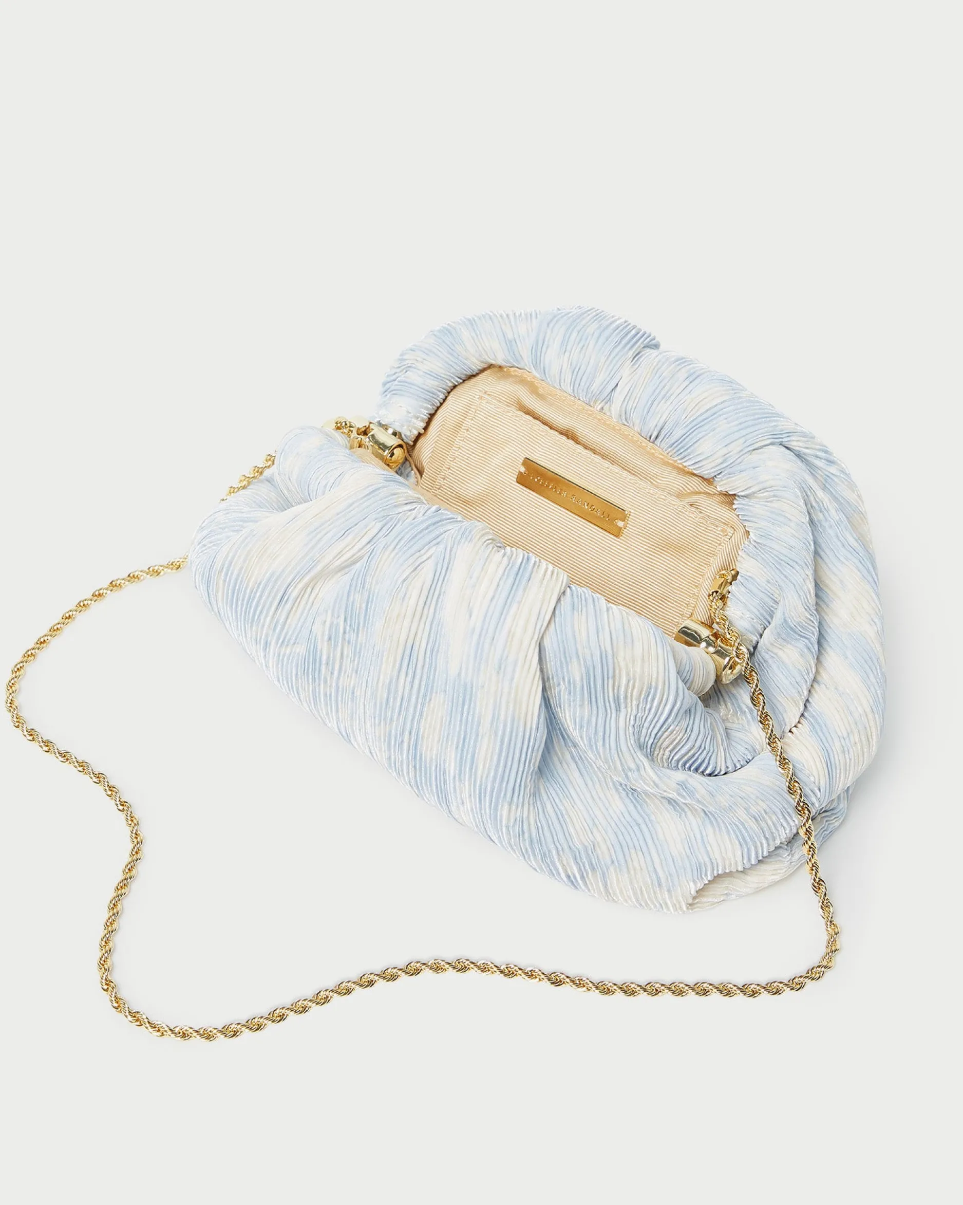 Loeffler Randall Bailey Natural/Crystal Dome Clutch| Event Essentials|Vacation Shop
