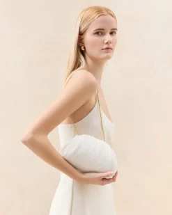 Loeffler Randall Bailey Pleated Dome Clutch| SOMETHING BLUE|FOR THE BRIDE