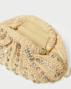 Loeffler Randall Bailey White Pleated Dome Clutch| SOMETHING BLUE|Event Essentials