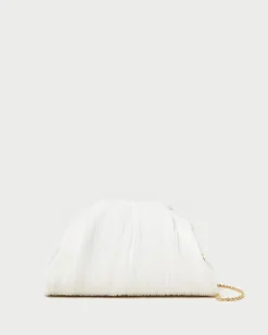 Loeffler Randall Bailey White/Crystal Dome Clutch| SOMETHING BLUE|FOR THE GUESTS