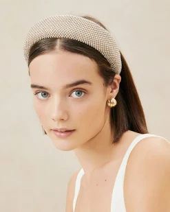 Loeffler Randall Bellamy Blue Satin Puffy Headband| SOMETHING BLUE|Accessories
