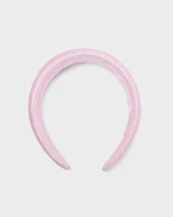 Loeffler Randall Bellamy Pink Moiré Puffy Headband| Accessories