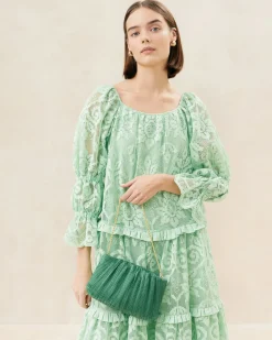 Loeffler Randall Brit Pleated Clutch| Clutches