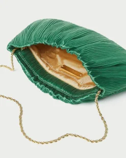 Loeffler Randall Brit Lamé Pleated Clutch| Clutches