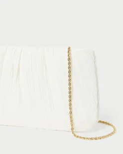 Loeffler Randall Brit Flat Pleated Clutch| SOMETHING BLUE|FOR THE BRIDE