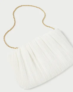 Loeffler Randall Brit Flat Pleated Clutch| SOMETHING BLUE|Clutches