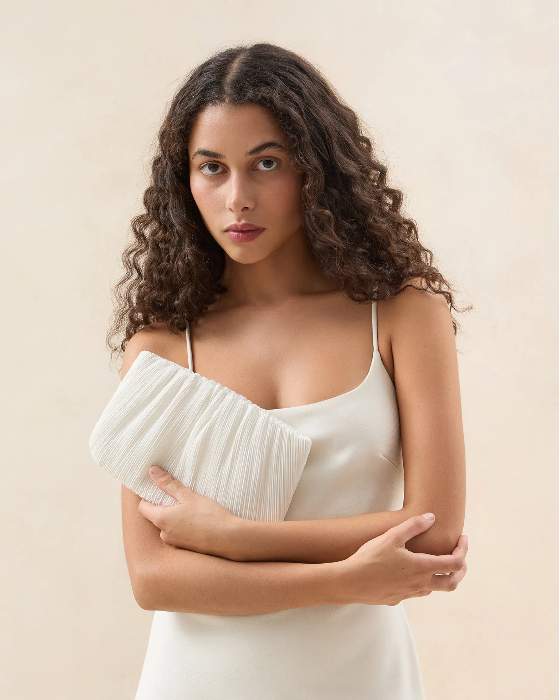 Loeffler Randall Brit Flat Pleated Clutch| SOMETHING BLUE|Clutches