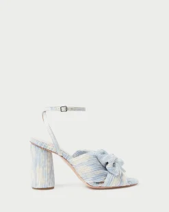 Loeffler Randall Camellia Pleated Bow Heel| Heeled Sandals