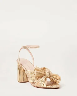 Loeffler Randall Camellia Pleated Bow Heel| Heeled Sandals