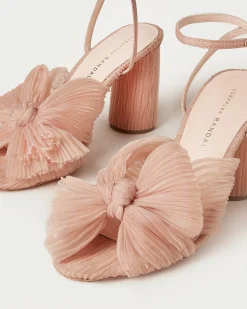 Loeffler Randall Camellia Pleated Bow Heel| Heeled Sandals