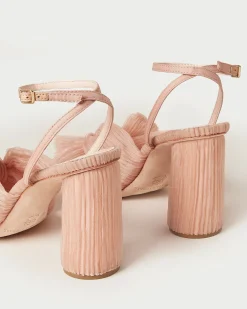 Loeffler Randall Camellia Pleated Bow Heel| Heeled Sandals