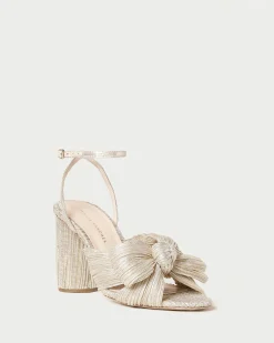 Loeffler Randall Camellia Pleated Bow Heel| SOMETHING BLUE|FOR THE BRIDE