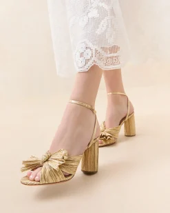 Loeffler Randall Camellia Pleated Bow Heel| FOR THE GUESTS|FOR THE BRIDE