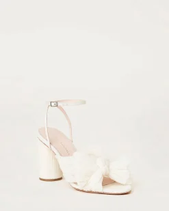 Loeffler Randall Camellia Pleated Bow Heel| SOMETHING BLUE|FOR THE BRIDE