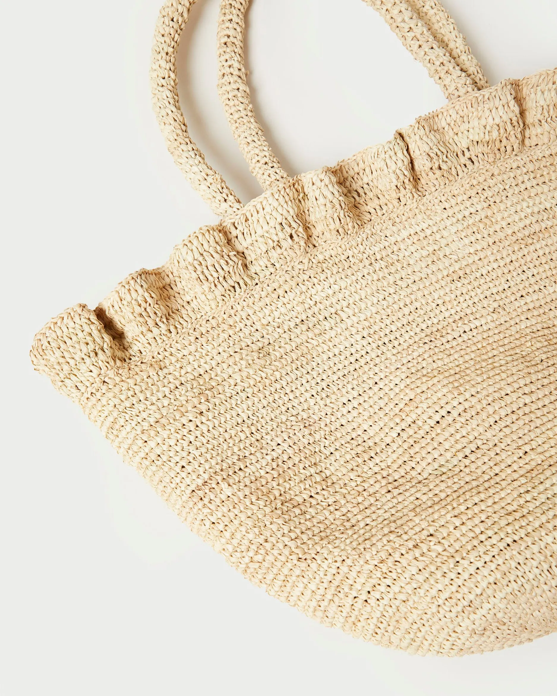 Loeffler Randall Cyrus Natural Ruffled Woven Tote| Event Essentials|Totes