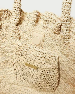 Loeffler Randall Cyrus Natural Ruffled Woven Tote| Event Essentials|Totes