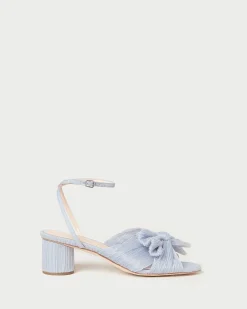 Loeffler Randall Dahlia Blue Floral Bow Heel| SOMETHING BLUE|FOR THE BRIDE