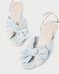 Loeffler Randall Dahlia Blue Floral Bow Heel| SOMETHING BLUE|FOR THE BRIDE