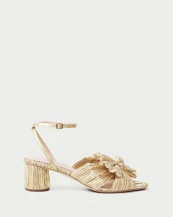 Loeffler Randall Dahlia Pearl Pleated Bow Heel| SOMETHING BLUE|FOR THE BRIDE
