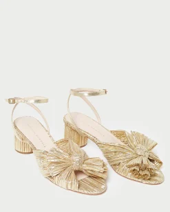 Loeffler Randall Dahlia Pearl Pleated Bow Heel| SOMETHING BLUE|FOR THE BRIDE