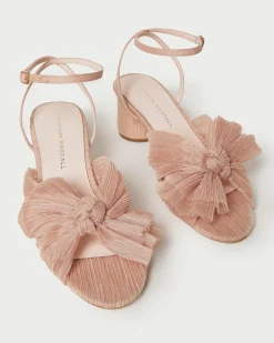 Loeffler Randall Dahlia Pearl Pleated Bow Heel| SOMETHING BLUE|FOR THE BRIDE