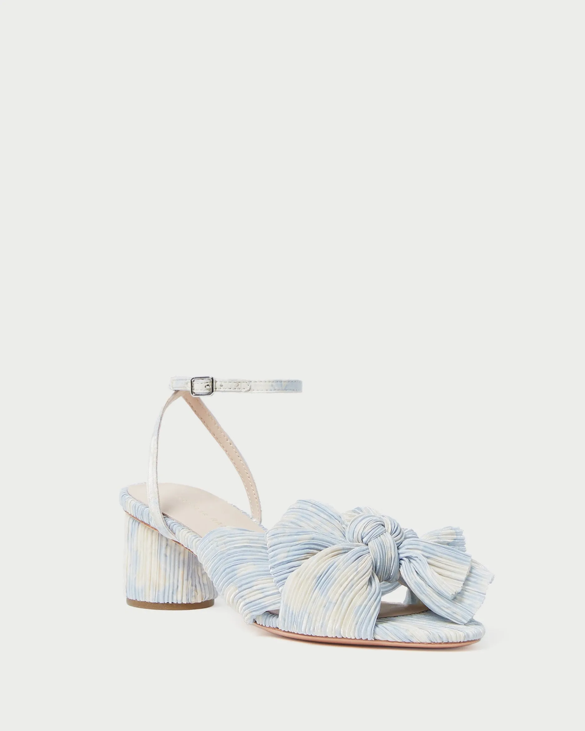 Loeffler Randall Dahlia White Lace Bow Heel| SOMETHING BLUE|FOR THE BRIDE