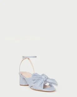 Loeffler Randall Dahlia White Lace Bow Heel| SOMETHING BLUE|FOR THE BRIDE