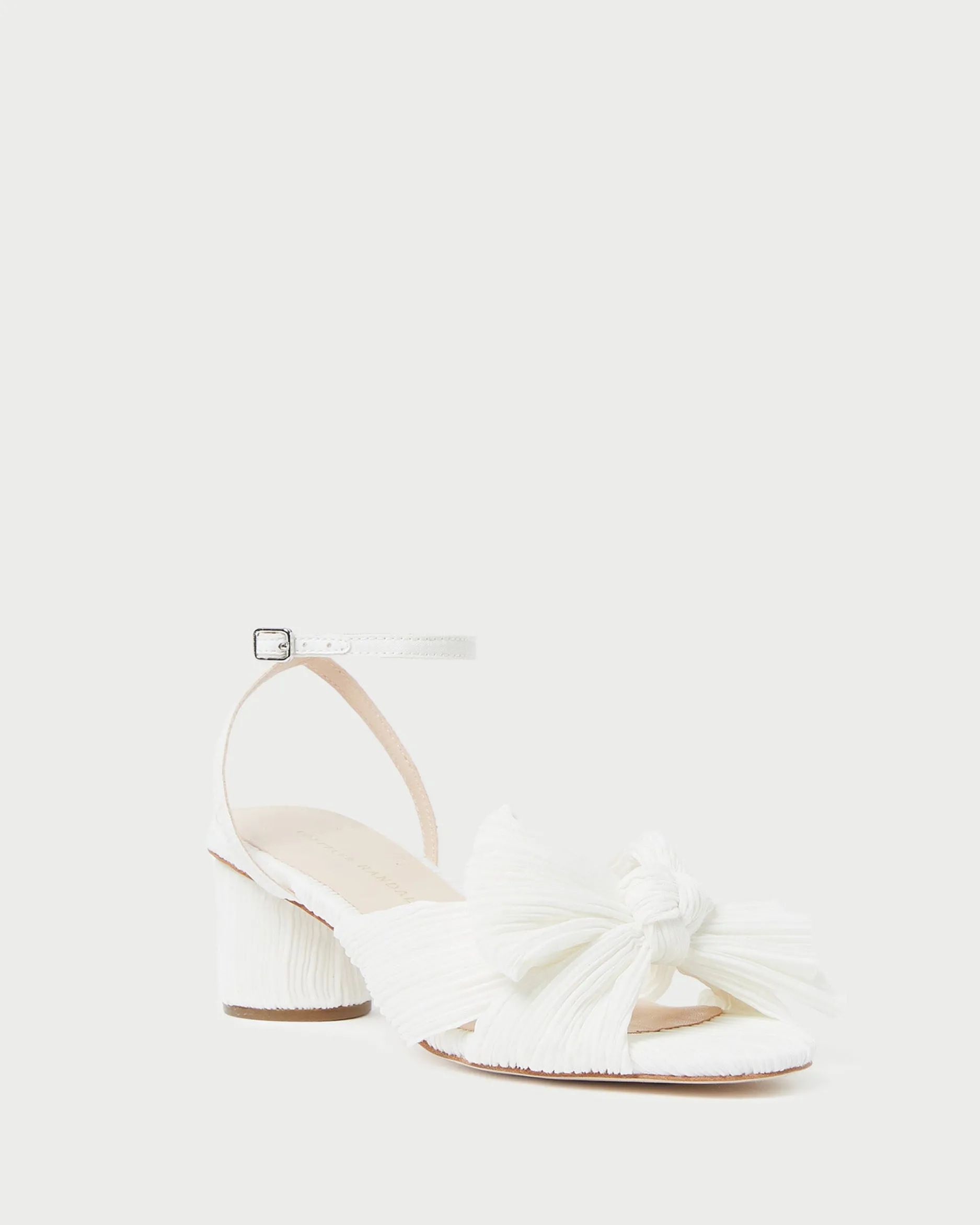 Loeffler Randall Dahlia White Lace Bow Heel| SOMETHING BLUE|FOR THE BRIDE