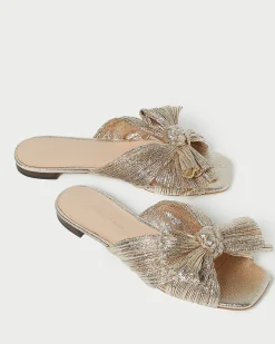 Loeffler Randall Daphne Bow Slide| Flat Sandals