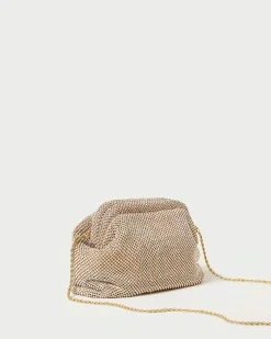 Loeffler Randall Doreen Gold Diamanté Frame Pouch| Clutches