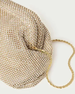 Loeffler Randall Doreen Gold Diamanté Frame Pouch| Clutches