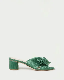 Loeffler Randall Emilia Pleated Bow Heel| Heeled Sandals