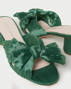 Loeffler Randall Emilia Pleated Bow Heel| Heeled Sandals