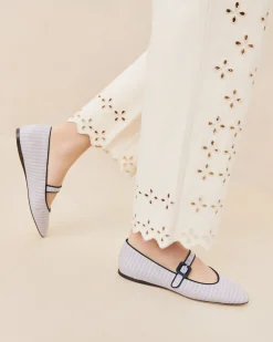 Loeffler Randall Ginger Blue Stripe Mary Jane| Casual Staples|Jessie Loves