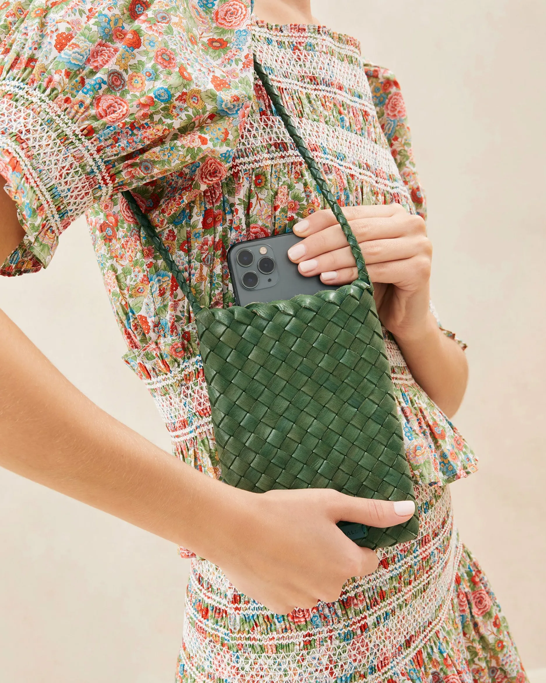 Loeffler Randall Grace Emerald Woven Crossbody| Jessie Loves|Crossbodies