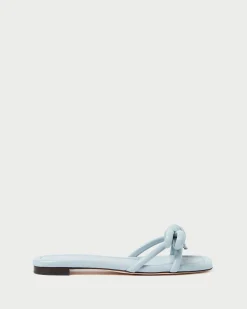 Loeffler Randall Hadley Leather Bow Sandal| SOMETHING BLUE|FOR THE BRIDE