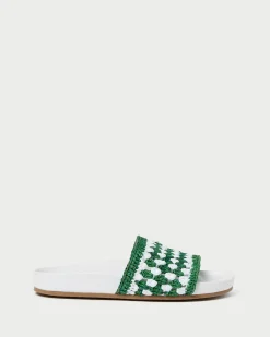 Loeffler Randall Henri Crochet Leather Sandal| Jessie Loves|Flat Sandals