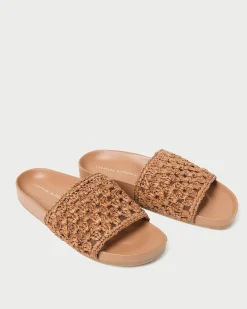 Loeffler Randall Henri Crochet Leather Sandal| Jessie Loves|Flat Sandals