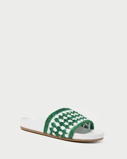Loeffler Randall Henri Crochet Leather Sandal| Jessie Loves|Flat Sandals