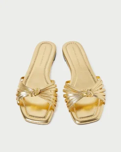 Loeffler Randall Izzie Leather Knot Sandal| FOR THE BRIDE|Flat Sandals