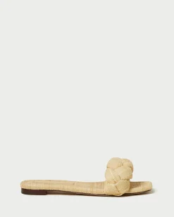 Loeffler Randall Joanna Denim Braided Sandal| FOR THE BRIDE|Flat Sandals