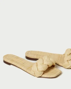 Loeffler Randall Joanna Denim Braided Sandal| FOR THE BRIDE|Flat Sandals