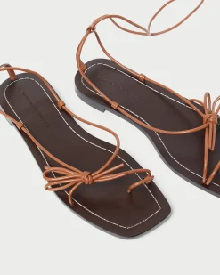 Loeffler Randall Jude Leather Flat Sandal| Casual Staples|Vacation Shop