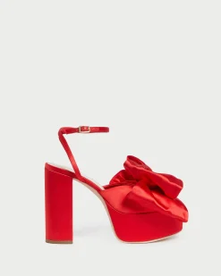 Loeffler Randall Kiki Satin Platform Sandal| Heeled Sandals
