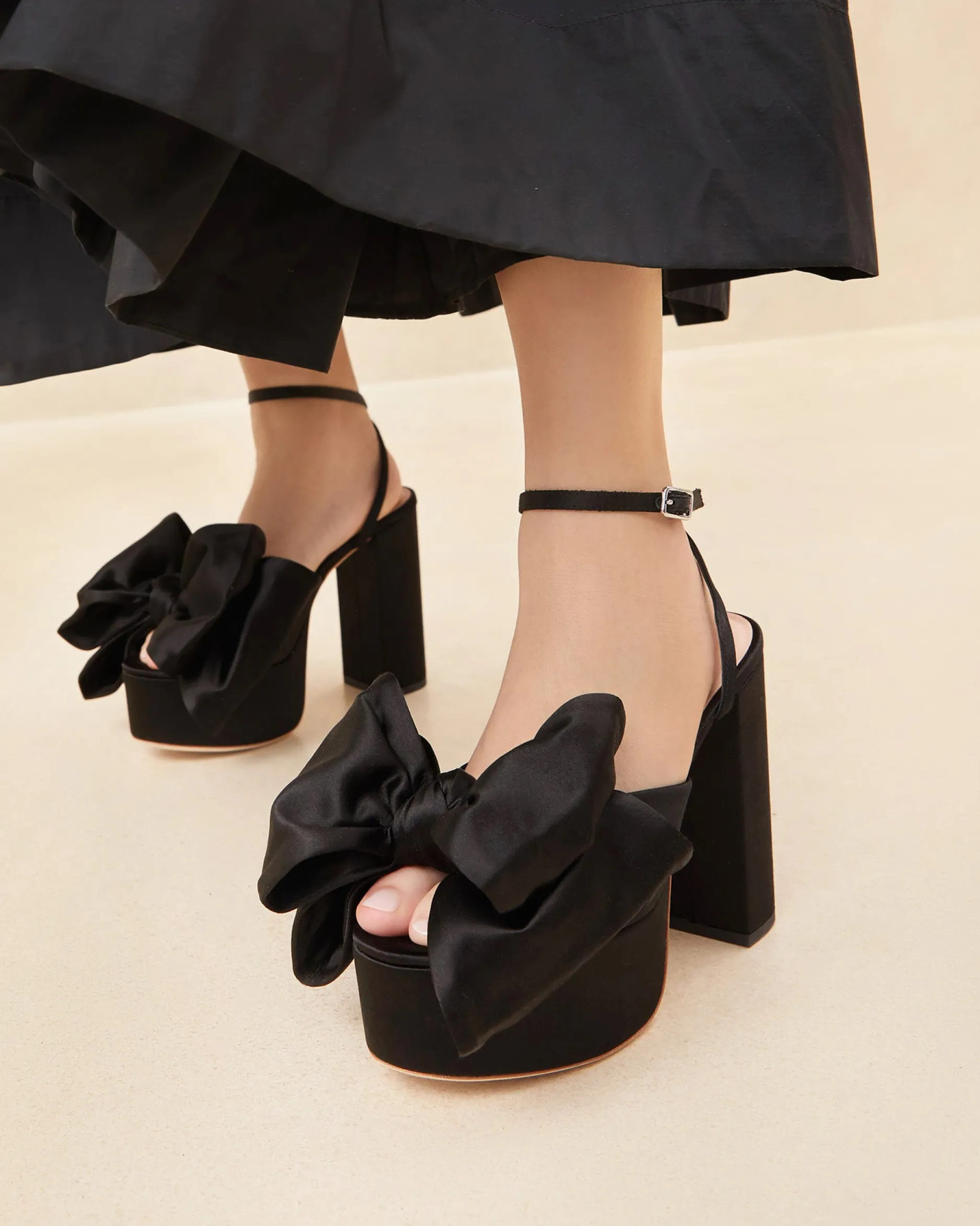 Loeffler Randall Kiki Satin Platform Sandal| Heeled Sandals