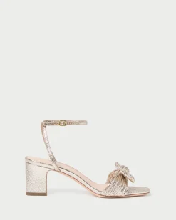 Loeffler Randall Kimora Pleated Bow Heel| Event Essentials|Heeled Sandals